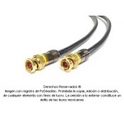 Cable Coaxial Digital BNC, ensamblado, 0.6 m , terminales recubiertas con oro